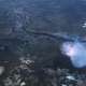Weak lava activity was observed within Fissure 8's cone on August 6, but the lava channel seems to have run dry.